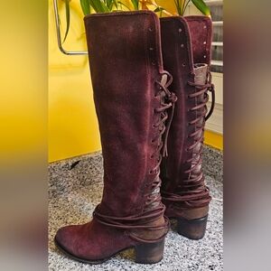 Freebird By Steven Burgundy Coal Size 10 EUC OG